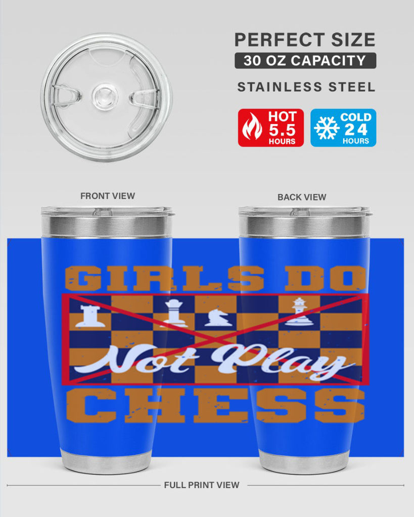 Girls do not play chess 49#- chess- Tumbler