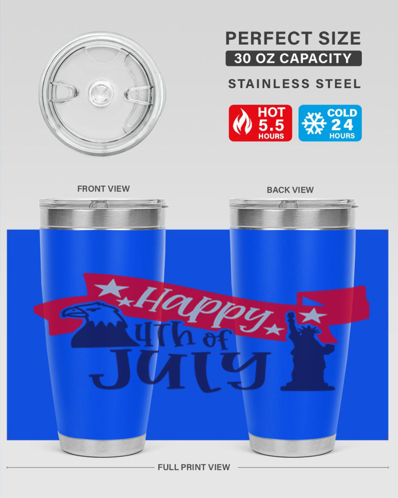 Happy th Of July Style 156#- Fourt Of July- Tumbler