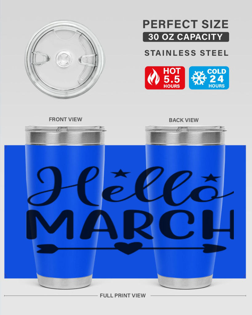 Hello March 184#- spring- Tumbler