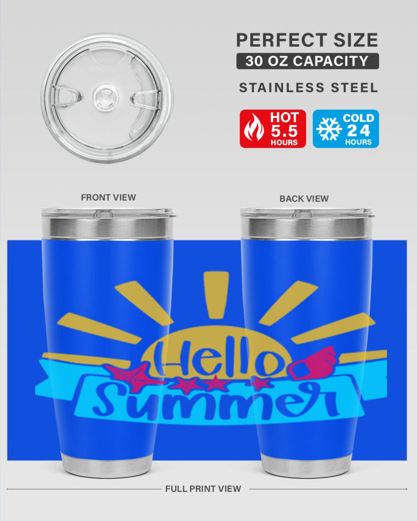 Hello Summer Style 38#- summer- Tumbler