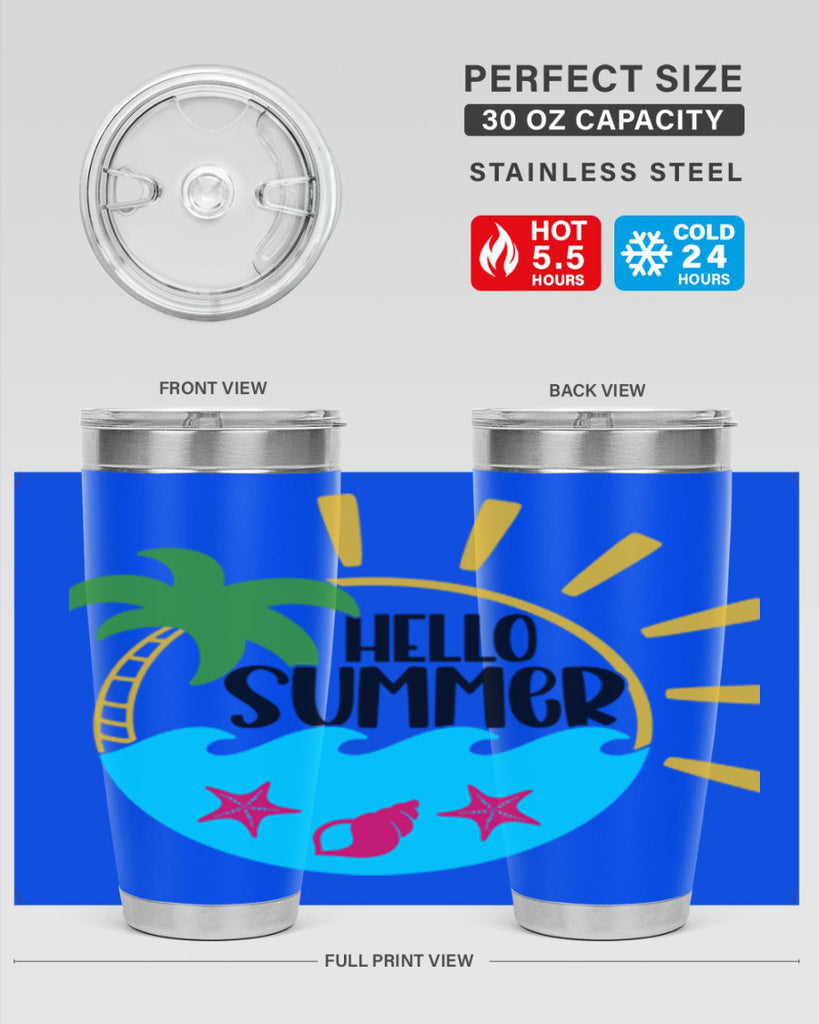 Hello Summer Style 40#- summer- Tumbler