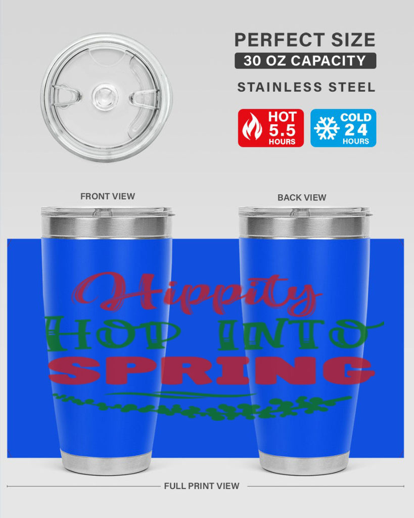 Hippity Hop into Spring 239#- spring- Tumbler