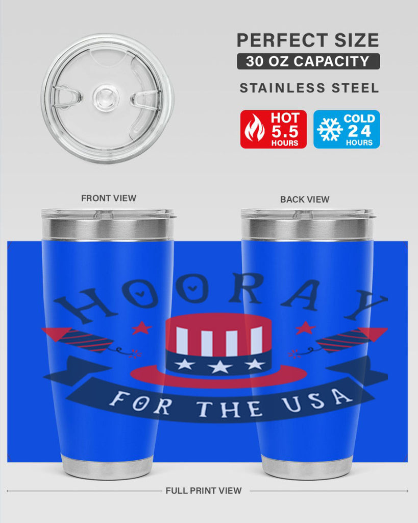 Hooray for the usa Style 42#- Fourt Of July- Tumbler