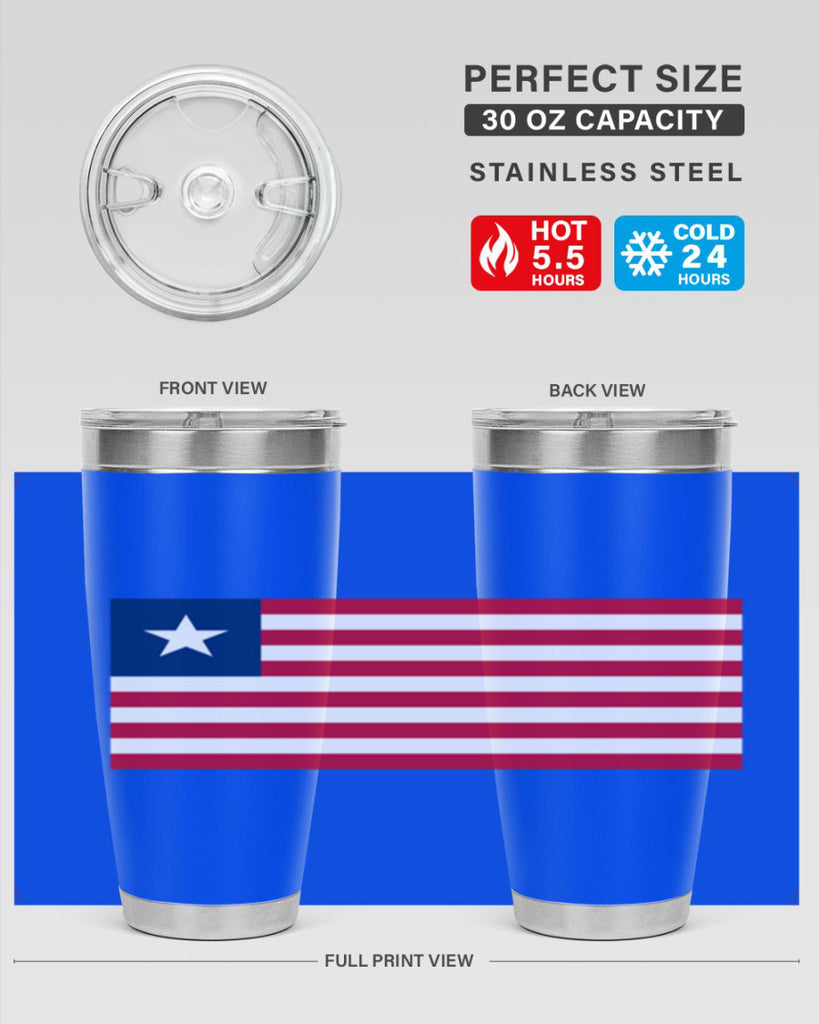 Liberia 101#- world flags- Tumbler