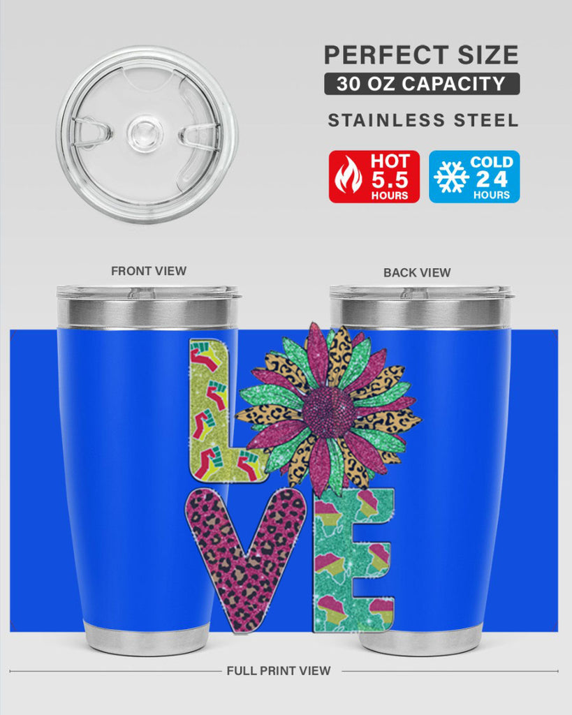 Love Juneteenth Day Fist Sunflower Png 7#- Juneteenth- tumbler