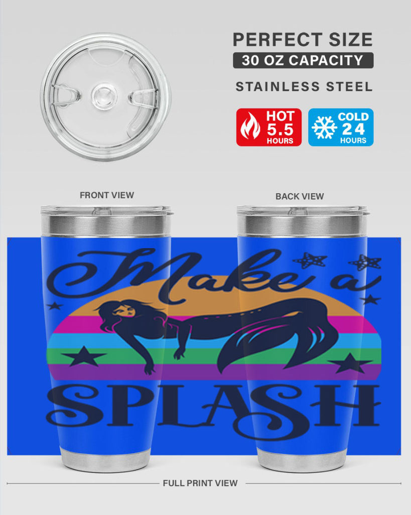 Make a splash 313#- mermaid- Tumbler
