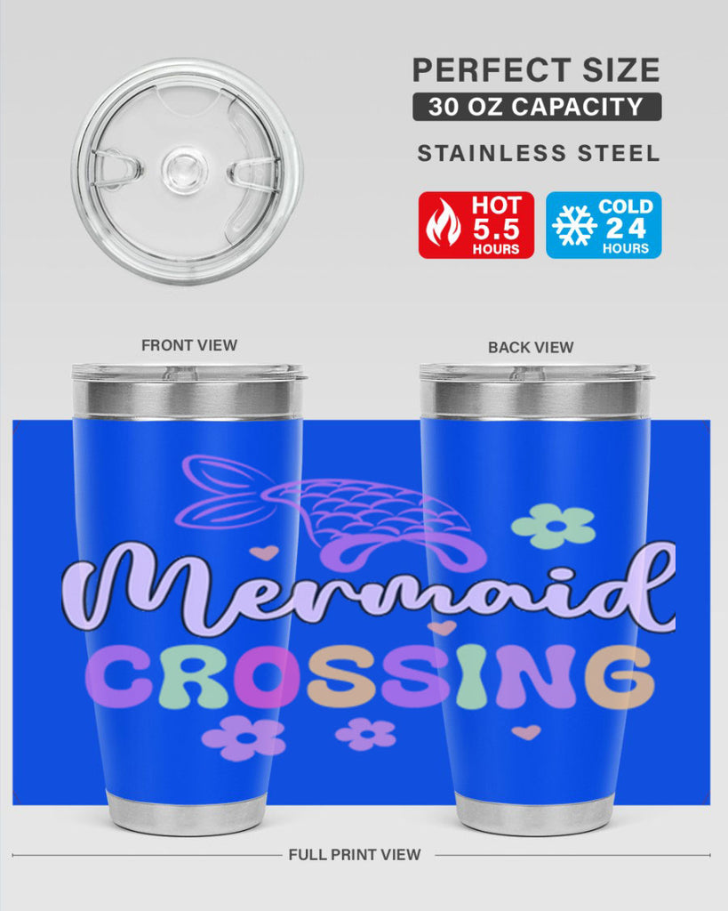 Mermaid Crossing 401#- mermaid- Tumbler