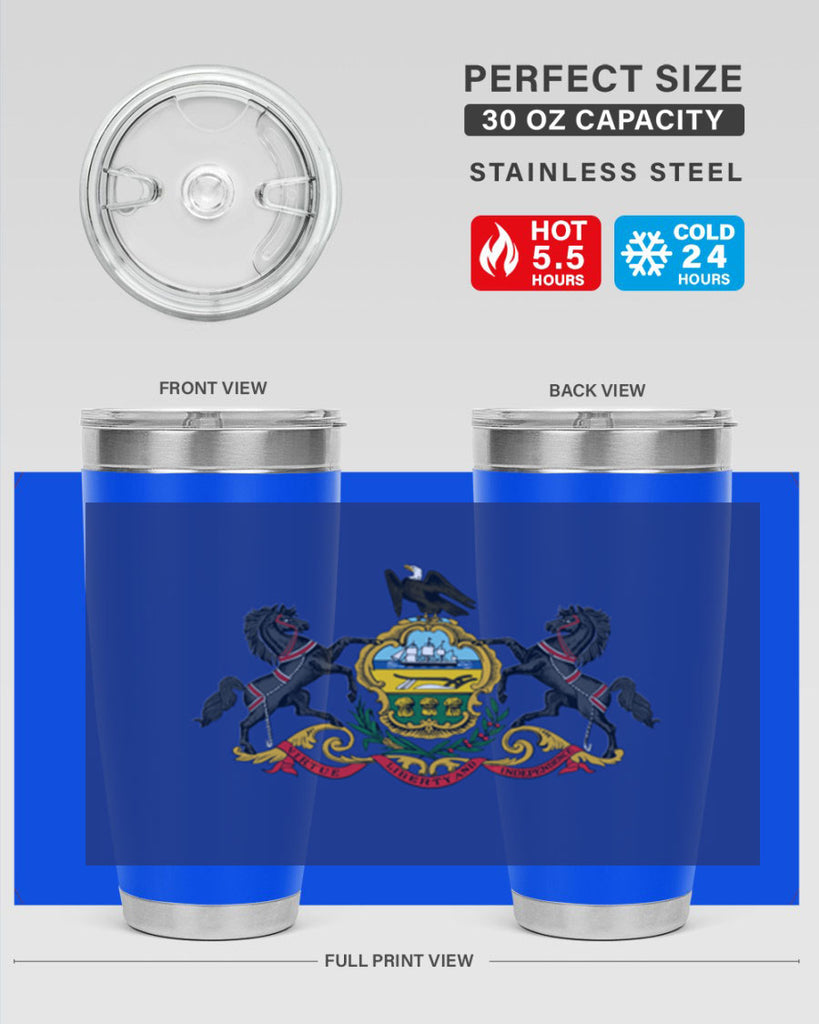Pensilvania 14#- Us Flags- Tumbler