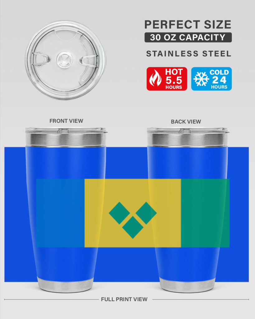 Saint Vincent and the Grenadines 50#- world flags- Tumbler