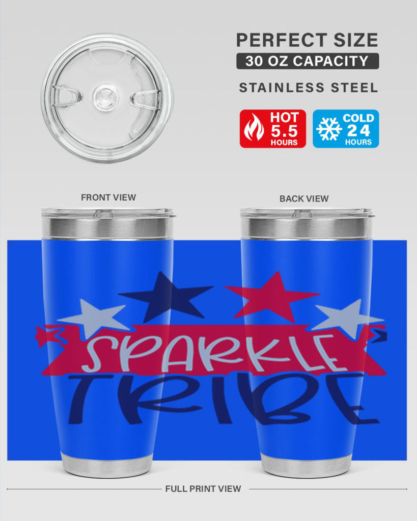 Sparkle Tribe Style 172#- Fourt Of July- Tumbler