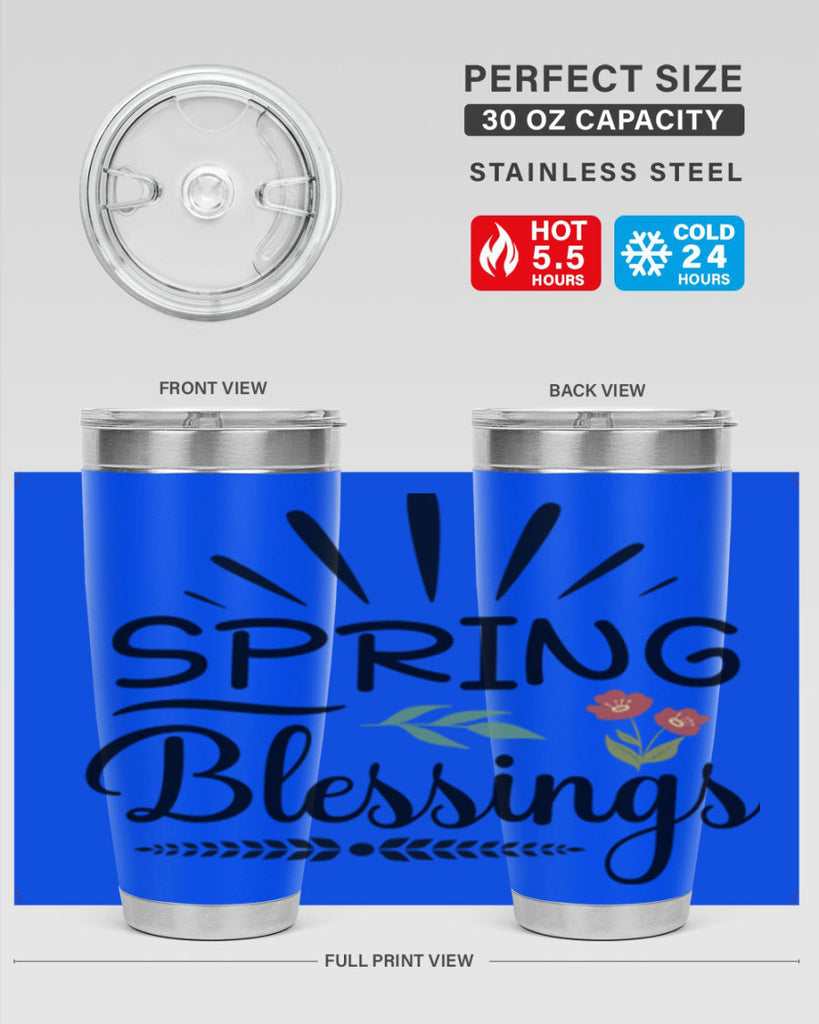 Spring Blessings  482#- spring- Tumbler