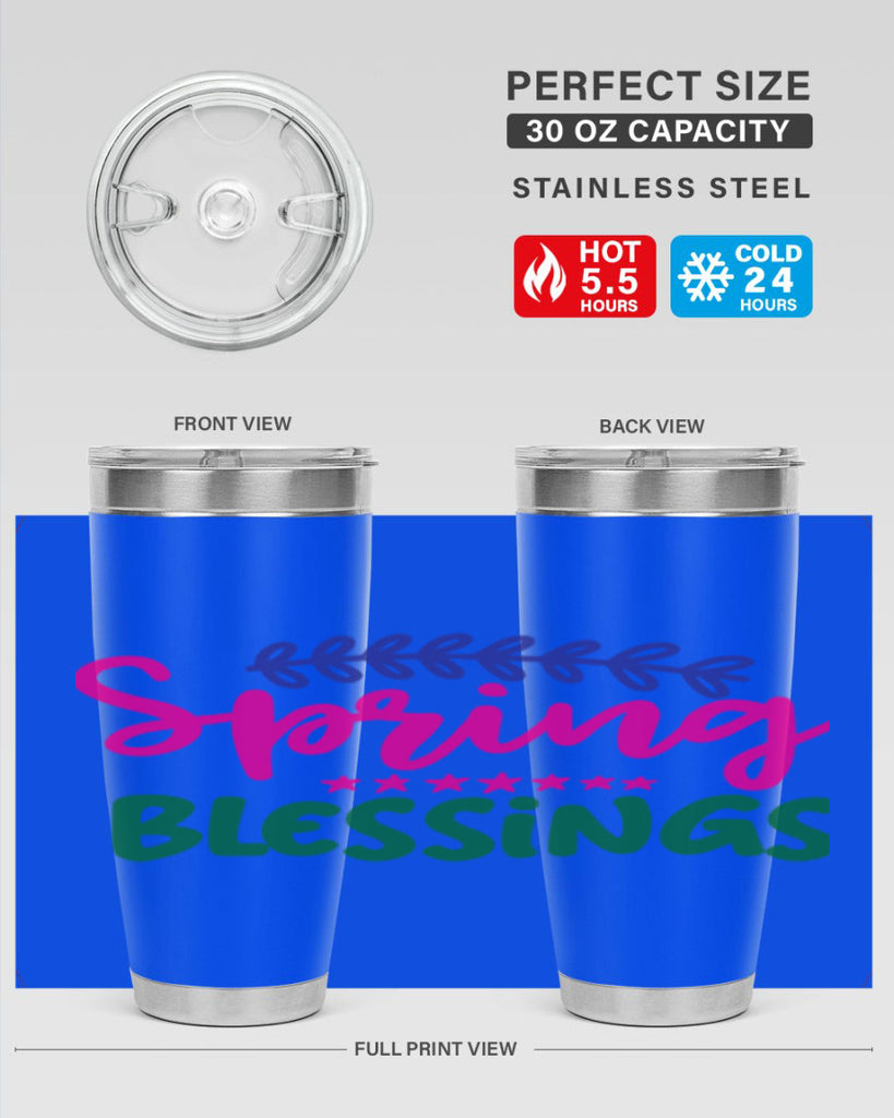 Spring Blessings 419#- spring- Tumbler