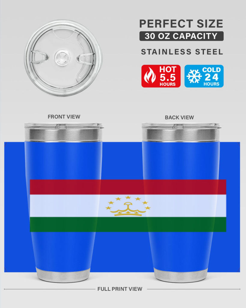 Tajikistan 25#- world flags- Tumbler