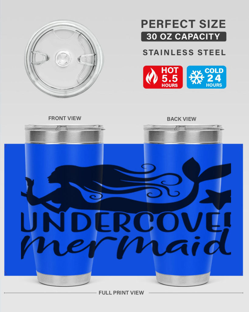 Undercover mermaid 657#- mermaid- Tumbler