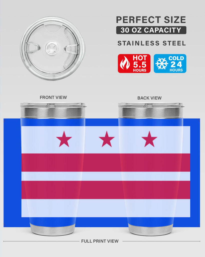 Washington DC 5#- Us Flags- Tumbler