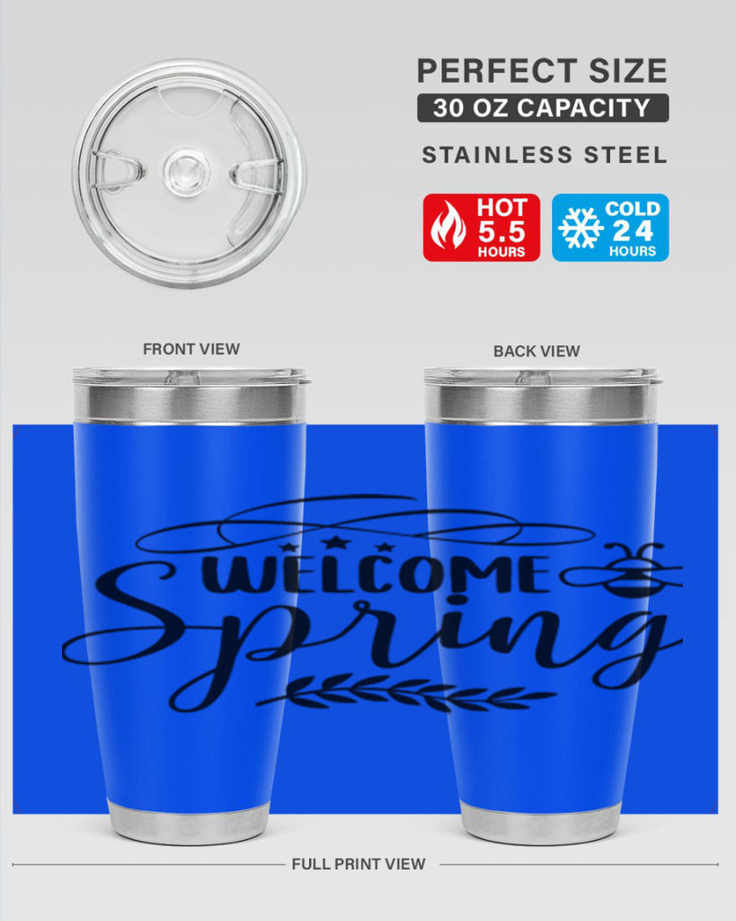Welcome spring design  594#- spring- Tumbler