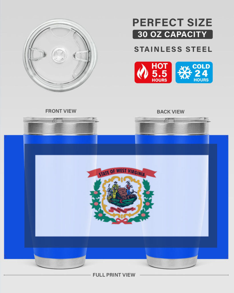 West Virginia 3#- stateflags- Tumbler