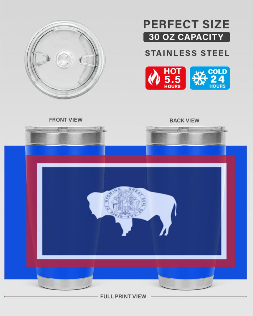 Wyoming 1#- stateflags- Tumbler