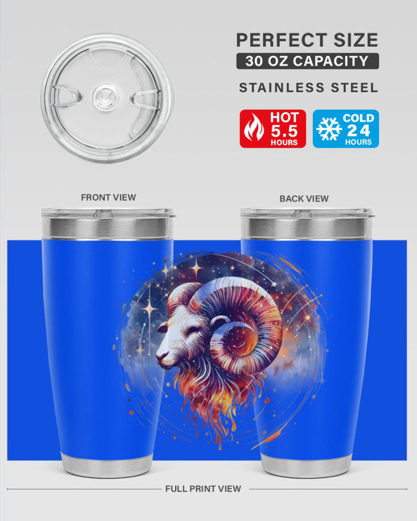 aries 125#- zodiac- Tumbler