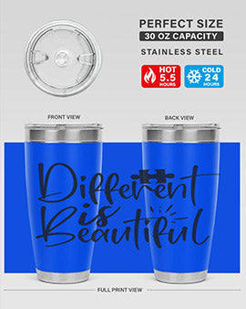 different is beautiful Style 12#- autism- Tumbler