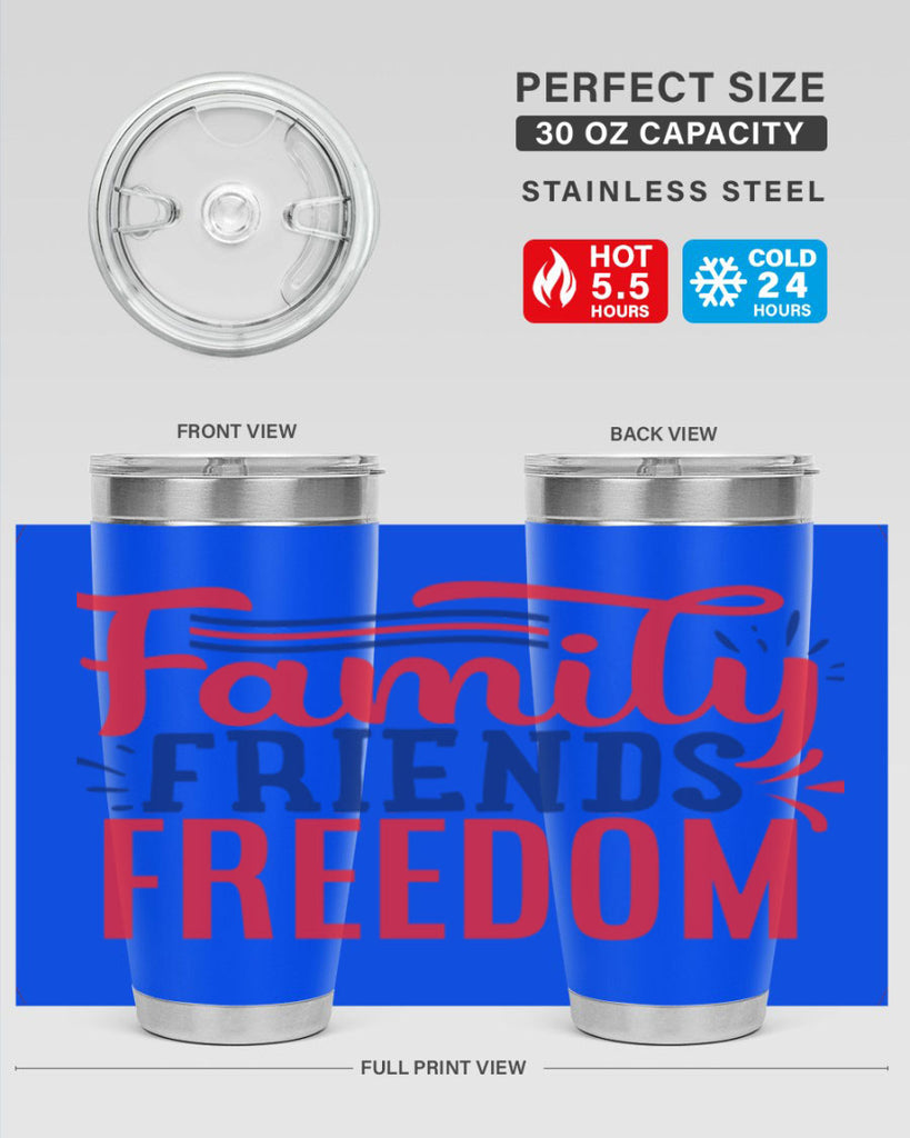 family friends freedom Style 48#- Fourt Of July- Tumbler
