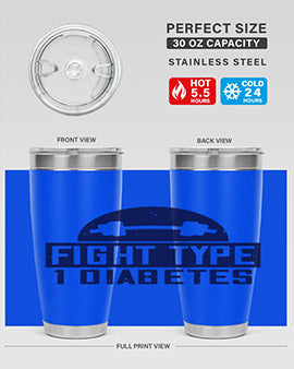 fight type diabetes Style 37#- diabetes- Tumbler
