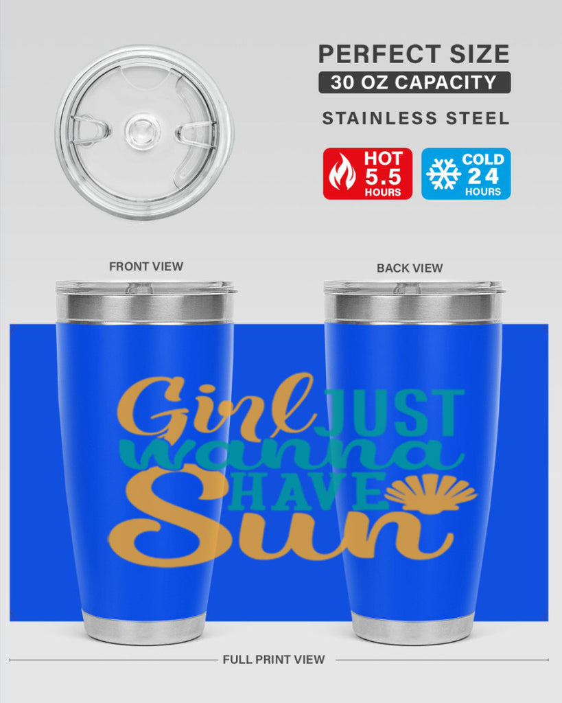 girls just wanna have sun Style 101#- summer- Tumbler