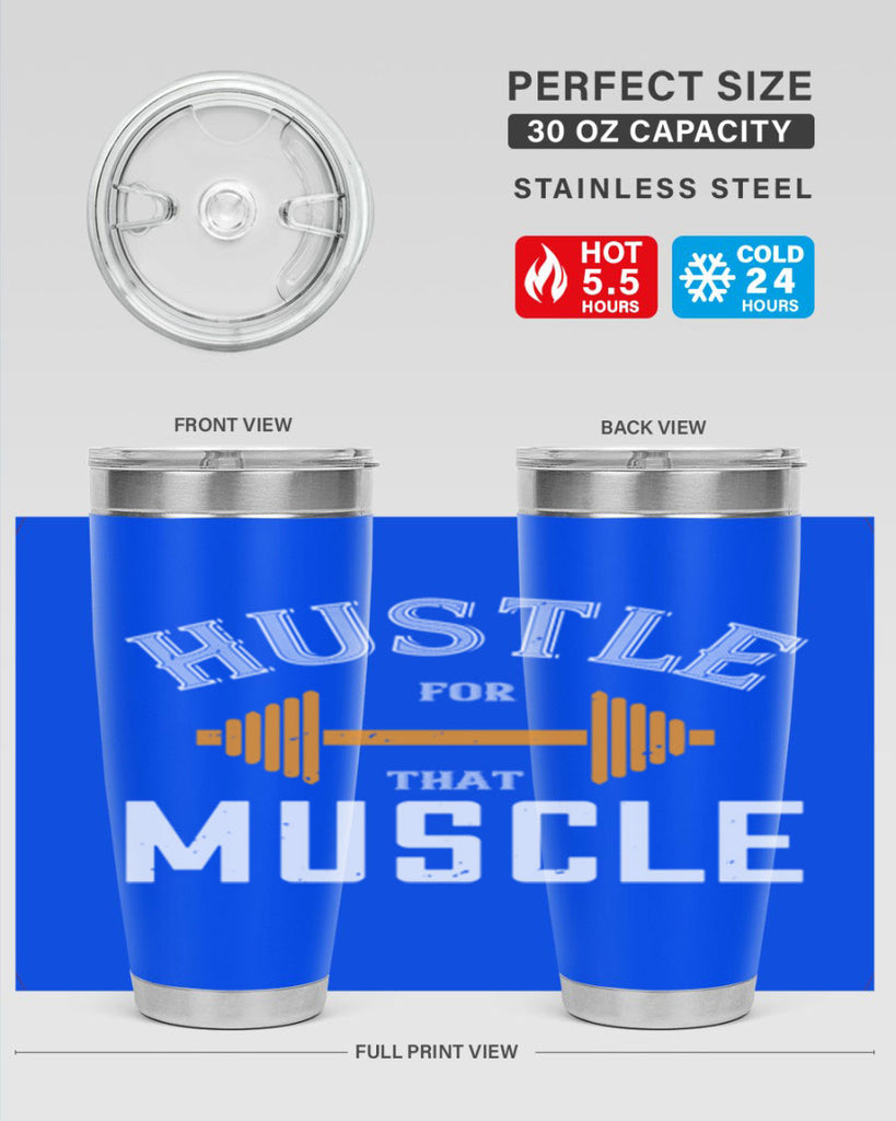 hustel for that muscle 92#- gym- Tumbler