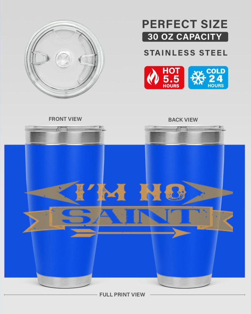 i’m no saint 59#- mardi gras- Tumbler