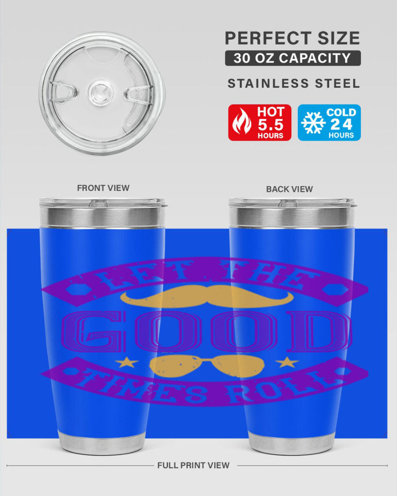 let the good times roll 52#- mardi gras- Tumbler