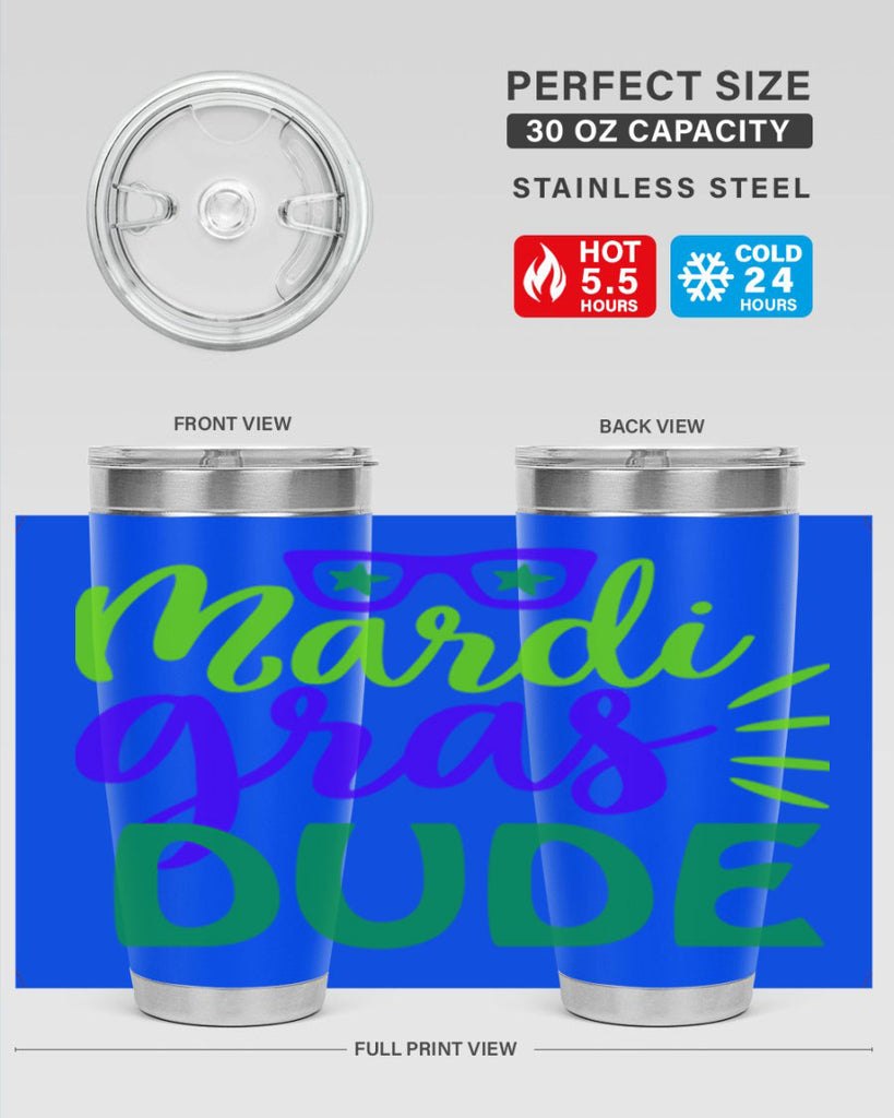 mardi gras dude 10#- mardi gras- Tumbler