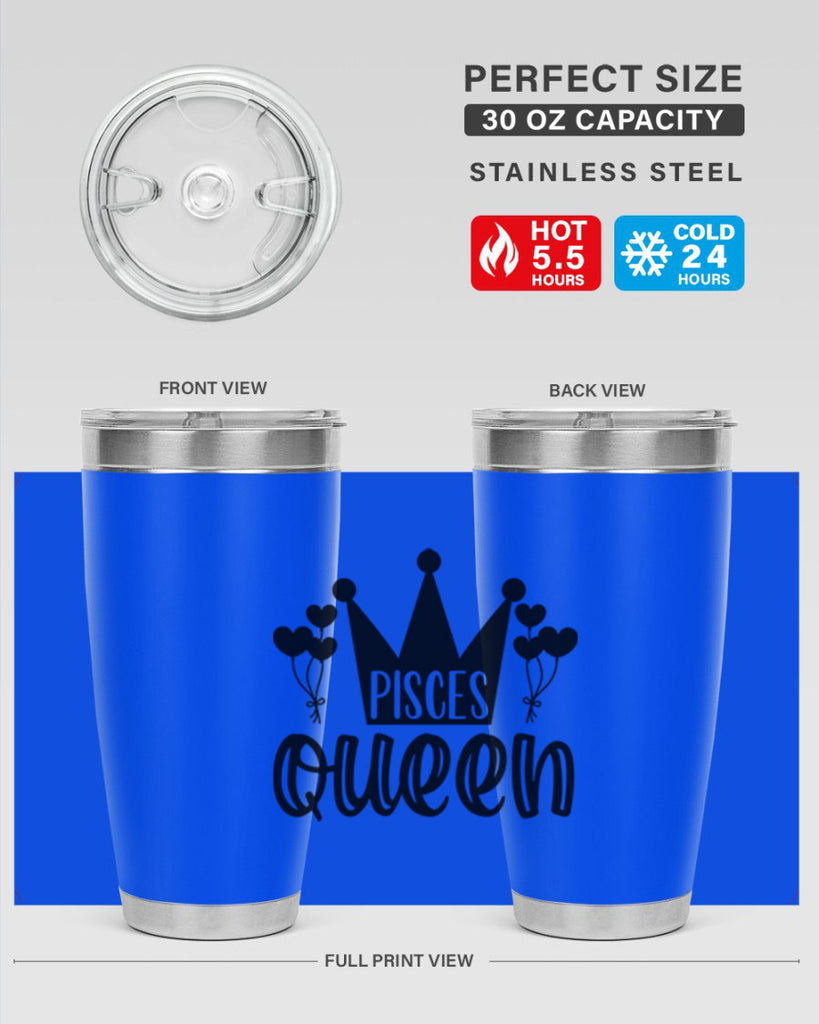 pisces queen 377#- zodiac- Tumbler