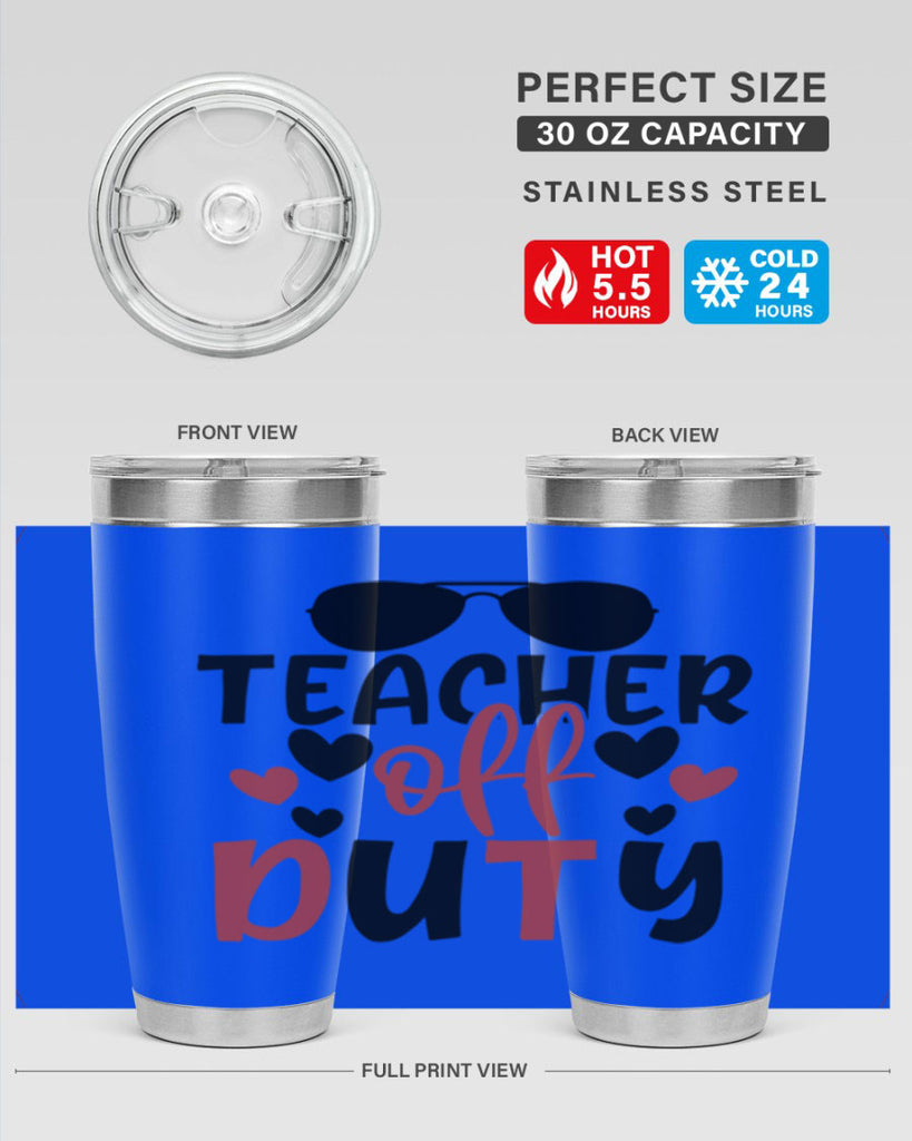 teacher off duty Style 205#- teacher- tumbler