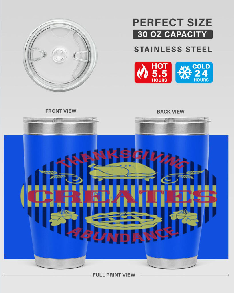 thanksgiving creates abundance 14#- thanksgiving- Tumbler