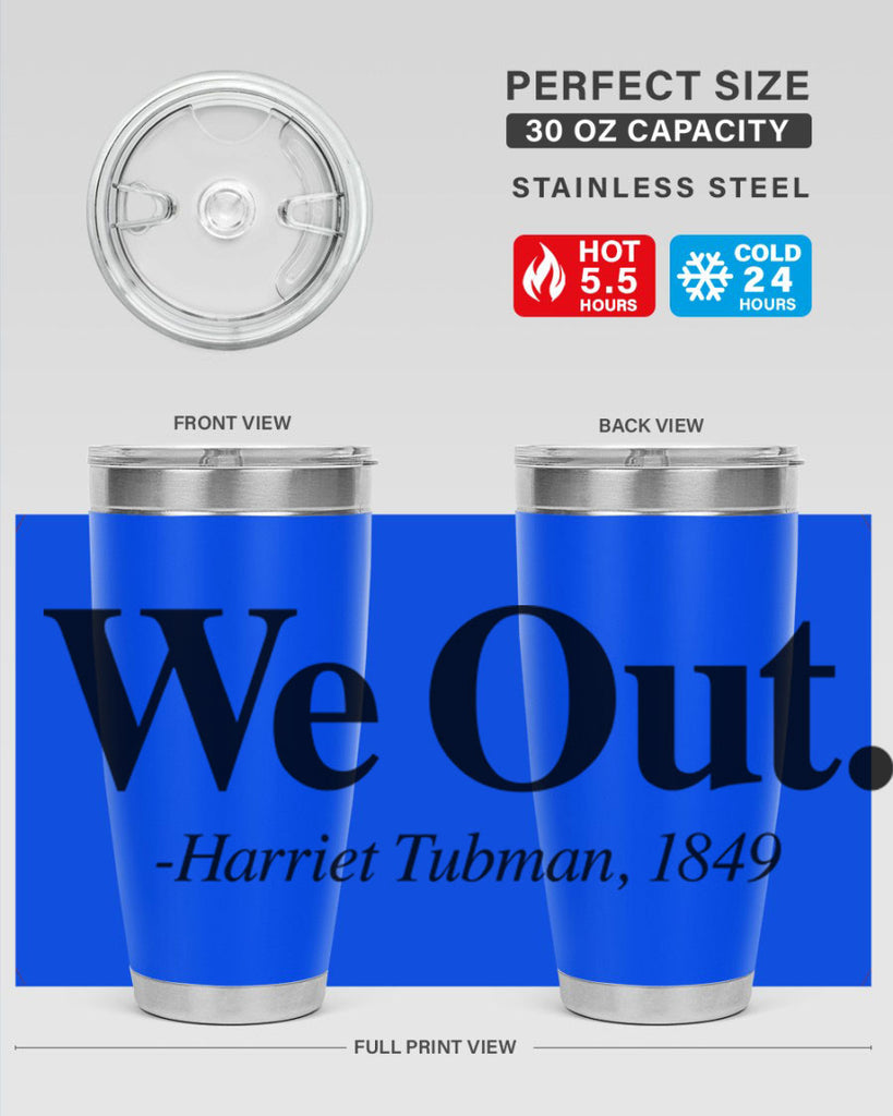 we out harriet tubman 12#- black words phrases- Cotton Tank