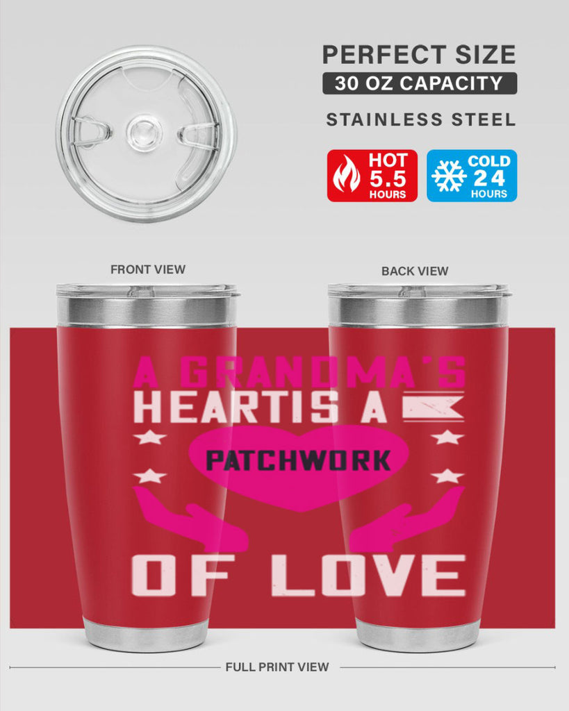 A grandma’s heart is a patchwork of love 86#- grandma - nana- Tumbler