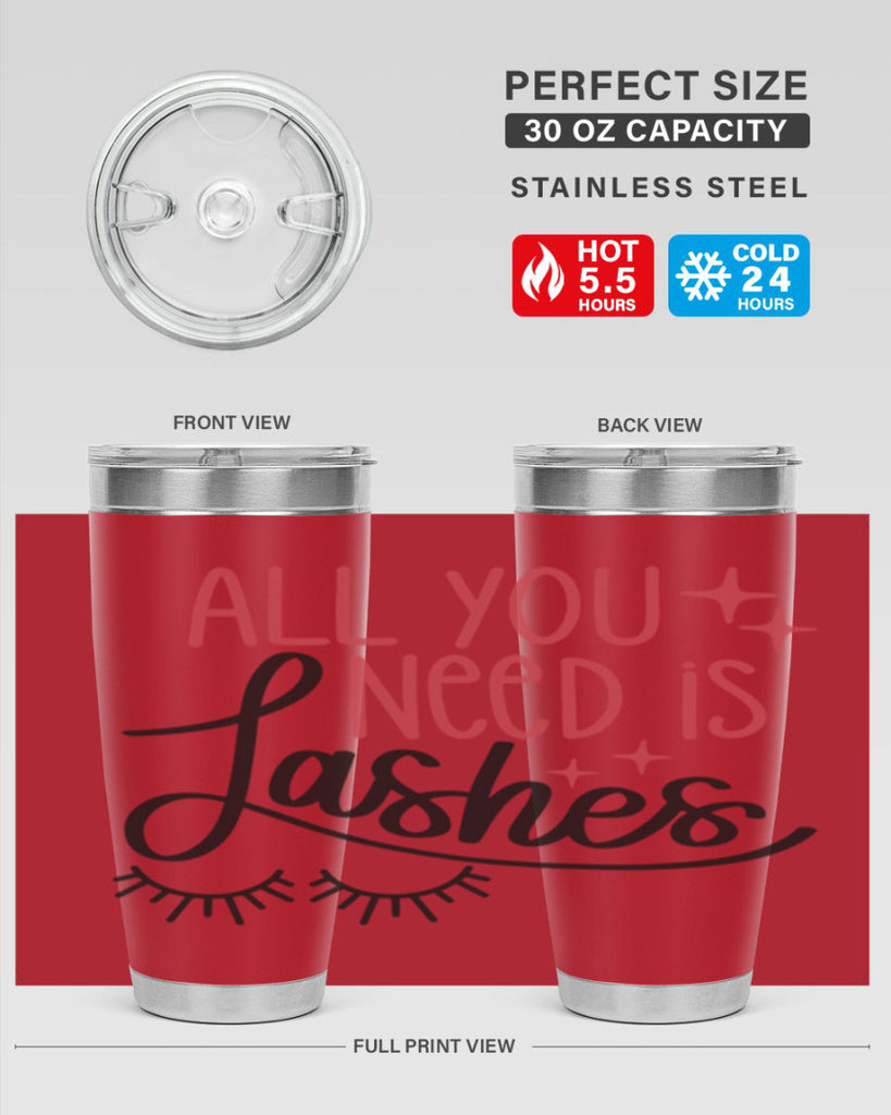 All You Need Is Lashes Style 146#- make up- Tumbler