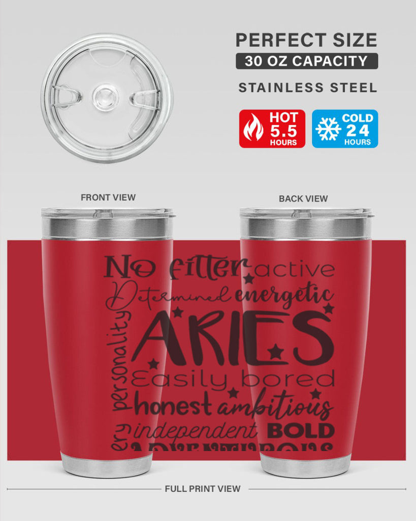 Aries 564#- zodiac- Tumbler