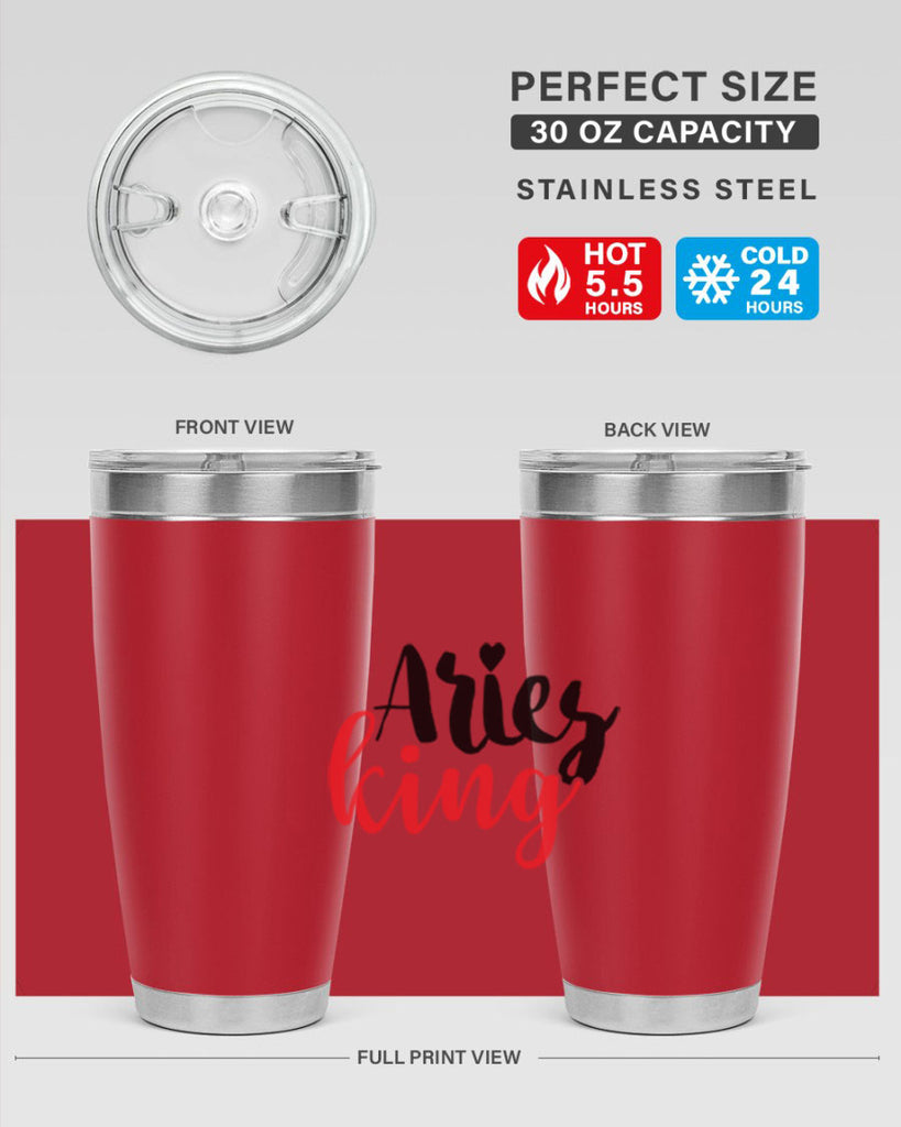 Aries king 96#- zodiac- Tumbler