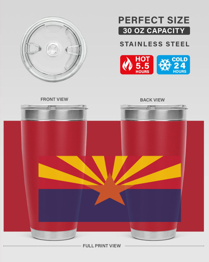 Arizona 49#- Us Flags- Tumbler
