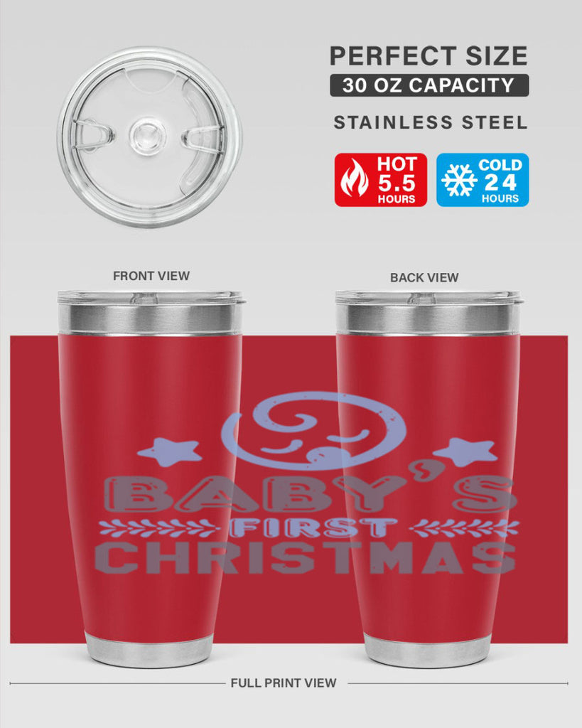 Baby First Christmas Style 2#- baby shower- tumbler