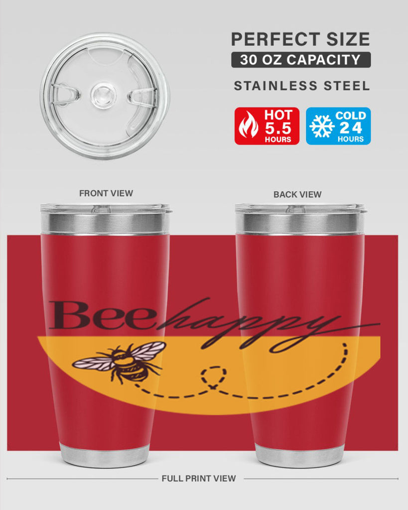 Bee Happy30#- spring- Tumbler