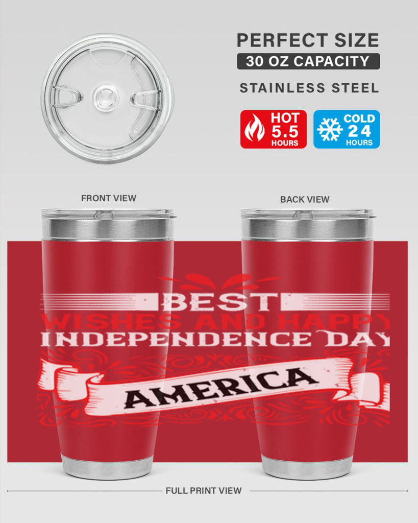 Best wishes and happy Independence Day america Style 86#- Fourt Of July- Tumbler
