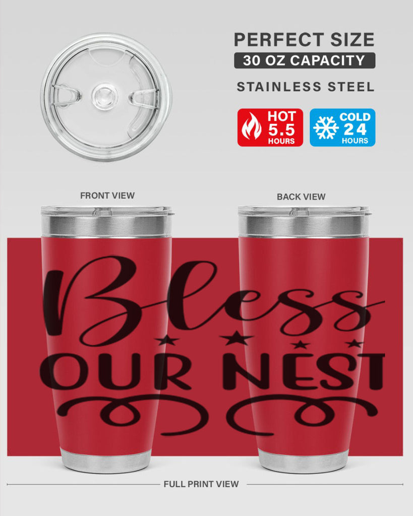 Bless Our Nest 50#- spring- Tumbler