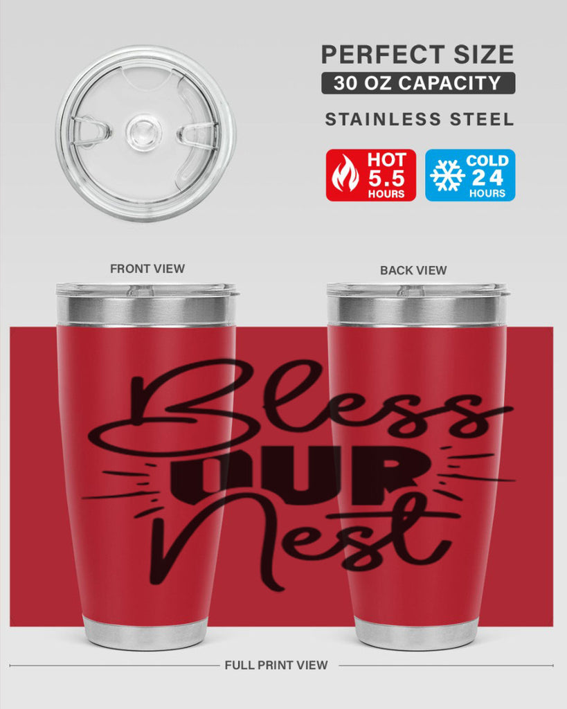 Bless Our Nest 52#- spring- Tumbler