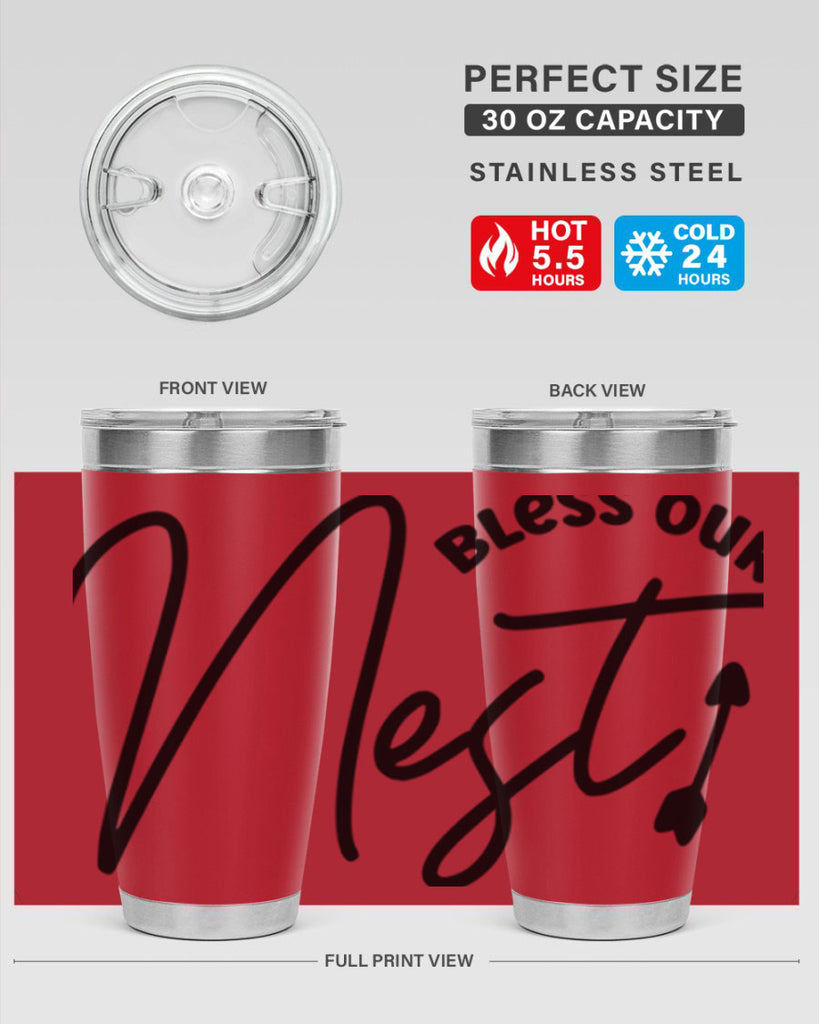 Bless Our Nest55#- spring- Tumbler
