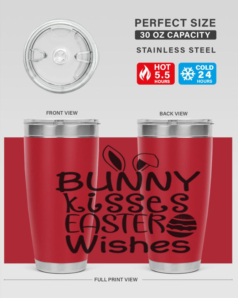 Bunny kisses easter wishes  94#- spring- Tumbler