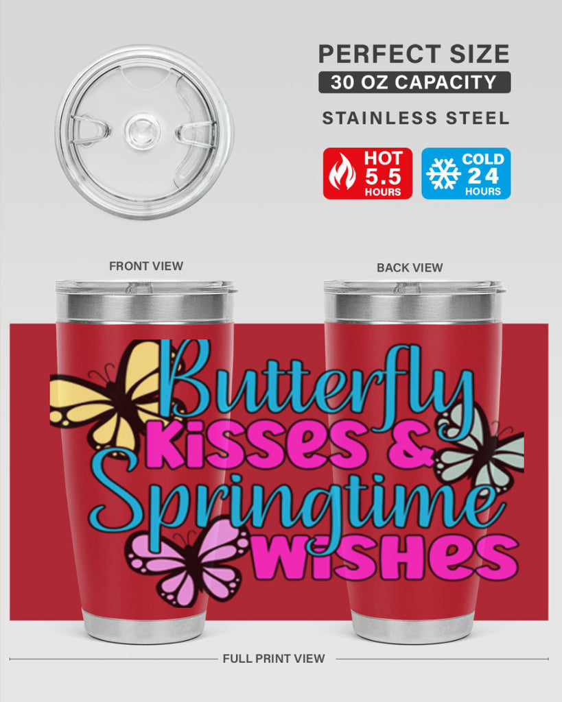 Butterfly kisses & springtime wishes95#- spring- Tumbler