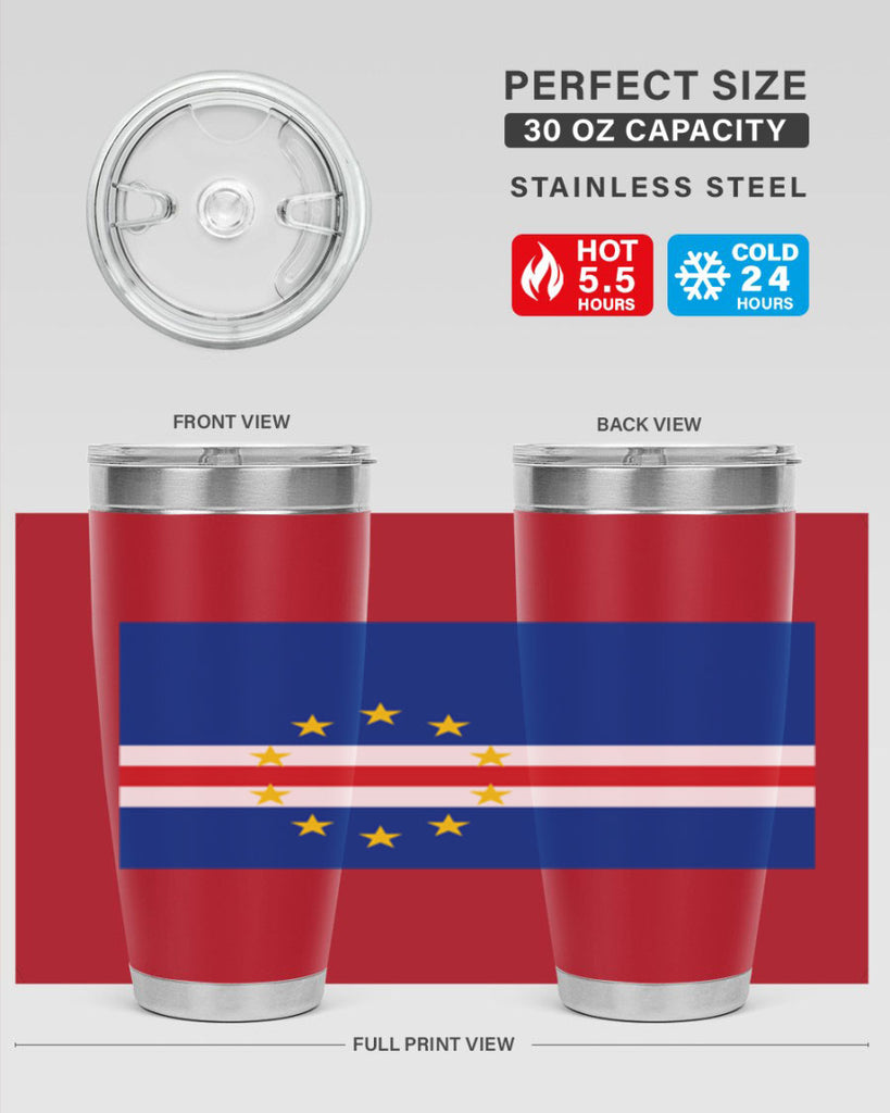 Cabo Verde 169#- world flags- Tumbler