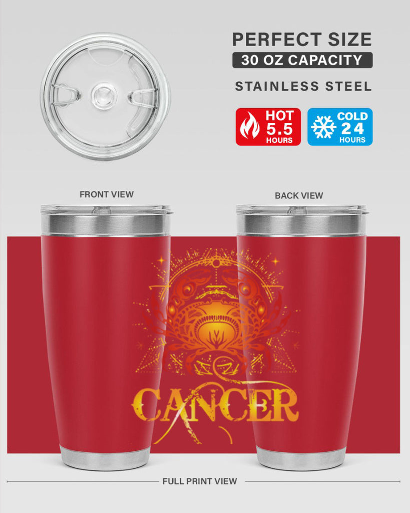 Cancer 163#- zodiac- Tumbler